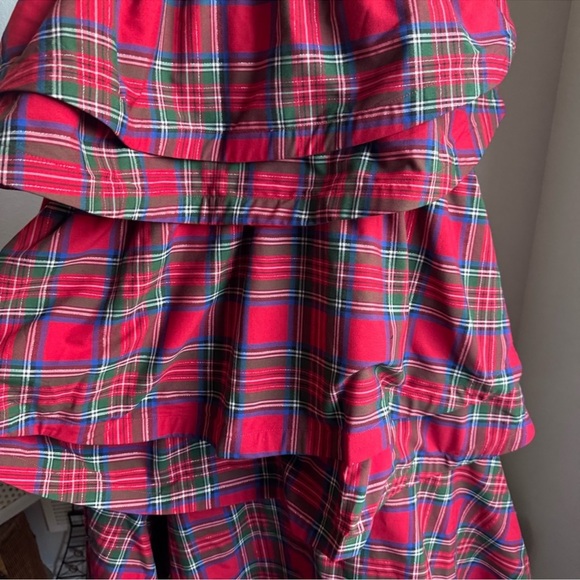 NWT Buru Teagan Shimmer Tiered Ruffle Full Length Side Seam Pocket A-Line Skirt - Picture 8 of 9